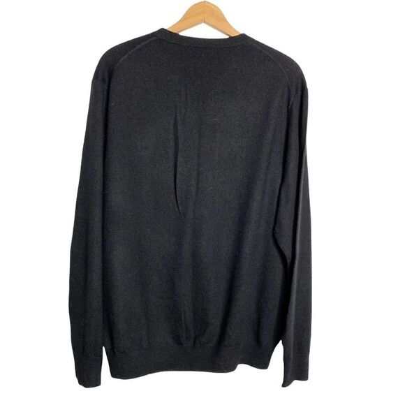 Garrett Scott 49ers Embroidered Patch Black V Neck Pullover Sweater - Picture 5 of 5